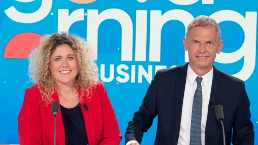 Christophe Jakubyszyn et Sandra Gandoin